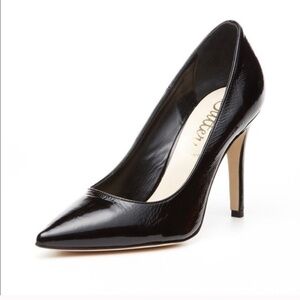 Butter shoes patent leather black 3” heels